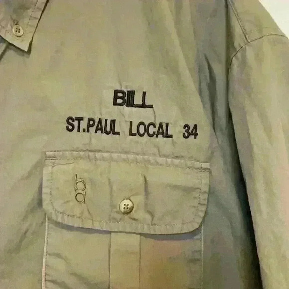 Bob Allen Shooting Shirt Men's 2XL Short Sleeve Padded Olive Branded - Picture 4 of 4